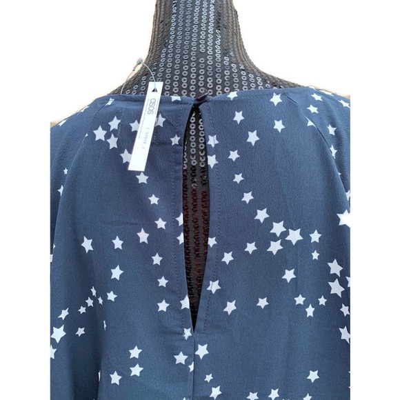 ASOS Curve Blue Star Print Swing Dress - Picture 4 of 5